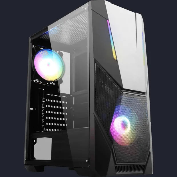 Gabinete Fortrek Black Hawk RGB C/ 1 Fan - Preto