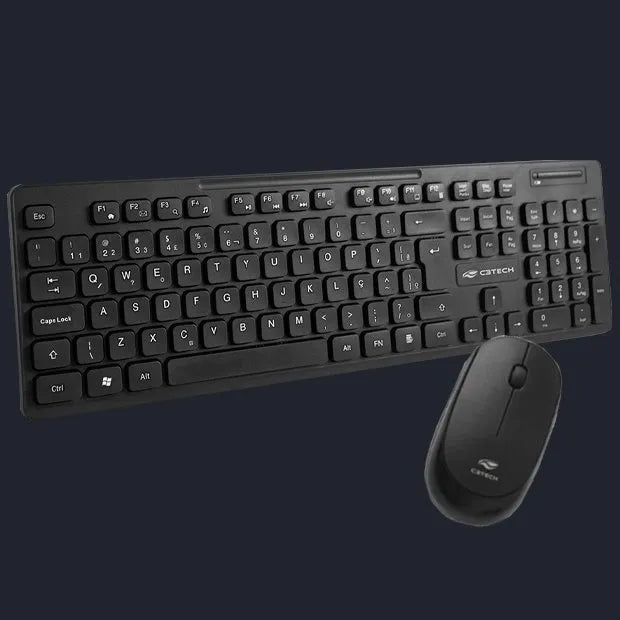 Kit Mouse e Teclado Office S/ Fio USB - K-W20BK