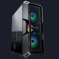 Gabinete Gamer Cougar MX440 MESH RGB, MID-TOWER, Lateral de Vidro, C/ 3 FANS RGB, Preto