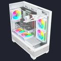Gabinete Gamer Aquario Mahal White, S/ Fan - Branco - AV