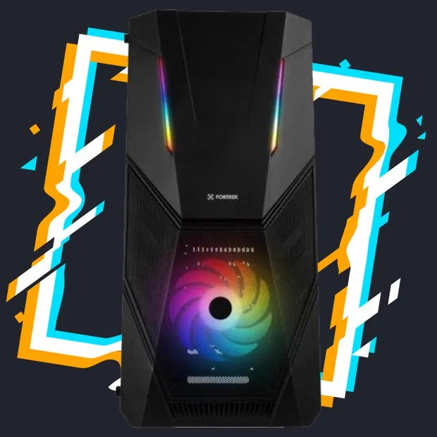 Gabinete Fortrek Black Hawk RGB C/ 1 Fan - Preto