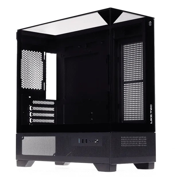Gabinete Gamer Aquario Mahal Black, S/ Fan - Preto - AV