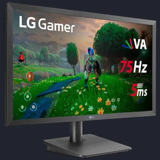 Monitor Gamer LG 21.5 LED Full HD, 75Hz, 5ms, HDMI, FreeSync - 22MP410-B