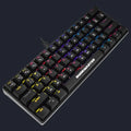 Teclado Mecânico K-MEX Spectral Fury 60% Switch Blue, LED Rainbow - KBL88 - Preto