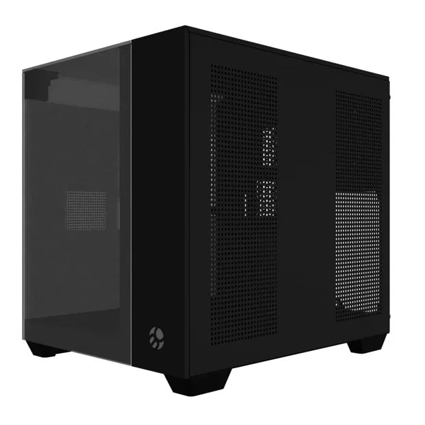 Gabinete Gamer Aquario Vegas BG-059, Vidro Espelhado, S/ Fan - Preto